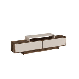 Hanah Home Soporte de TV Nogal claro y beige